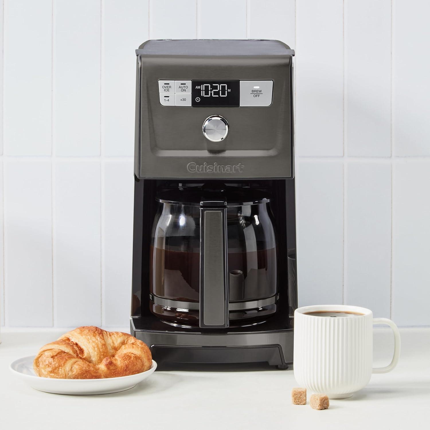 Black Stainless Steel 14-Cup Programmable Coffeemaker
