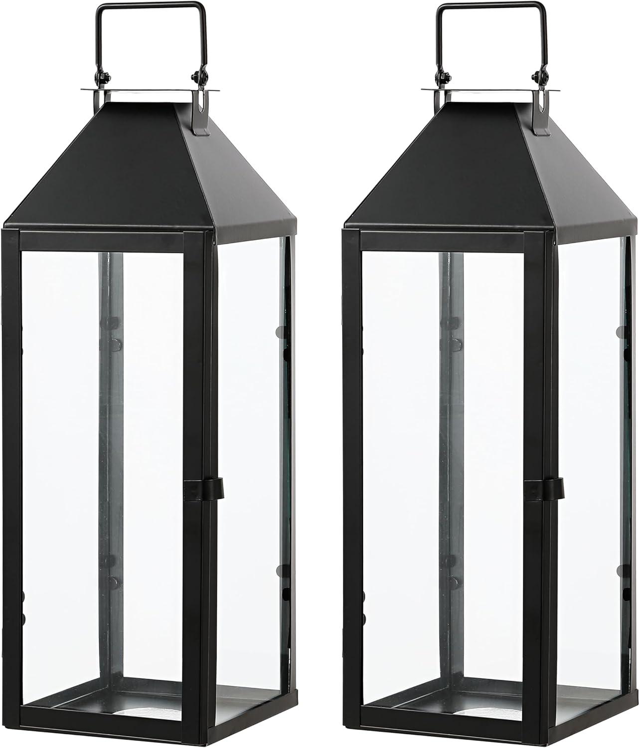 Safavieh Ruane 17.5'' No Power Source Required / Manual Outdoor Lantern (Set of 2)