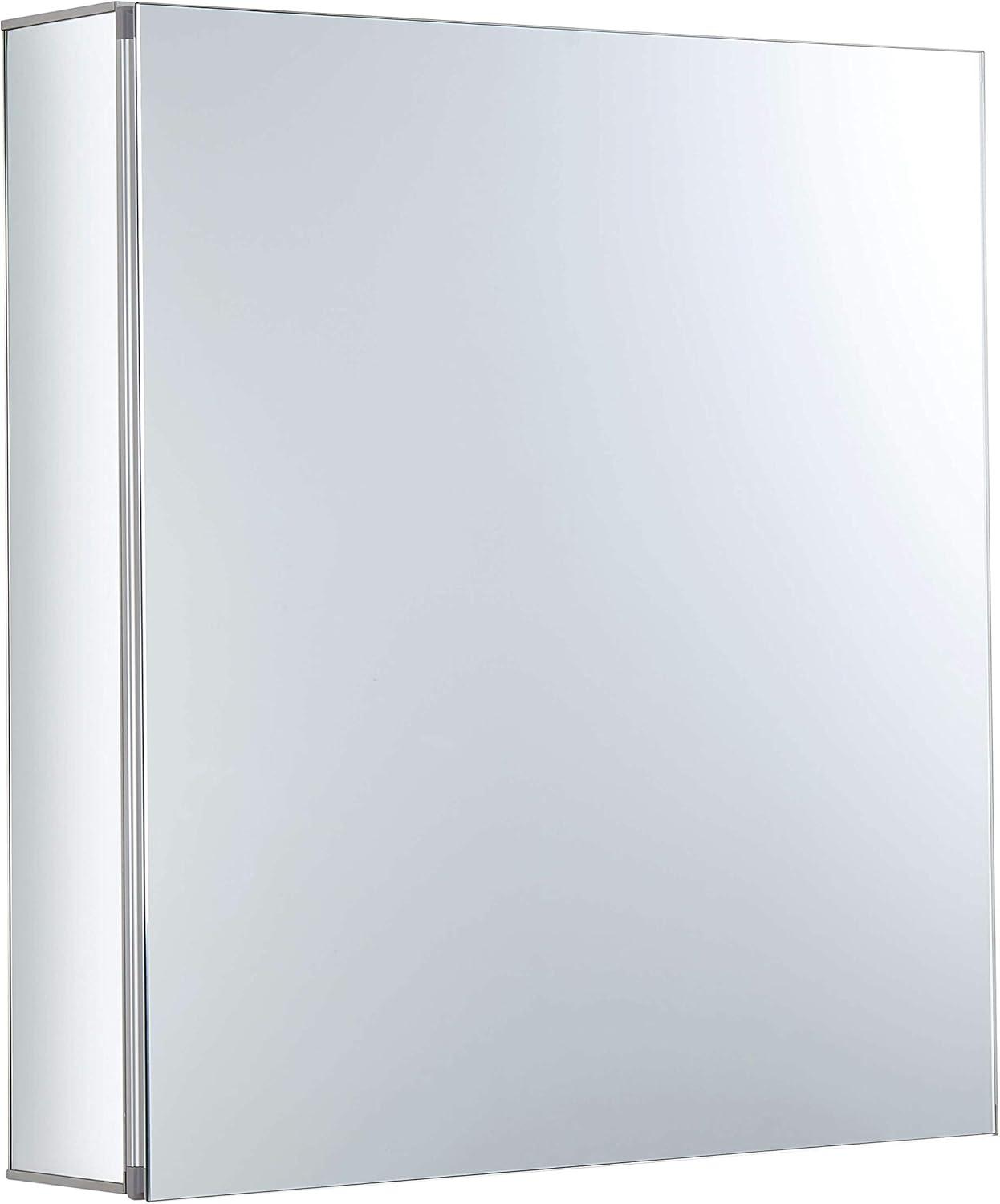 Fine Fixtures Bathroom Medicine Cabinet - Single Door, Recessed/Surface Mount - Right/Left Hinged - Mirrored Interior