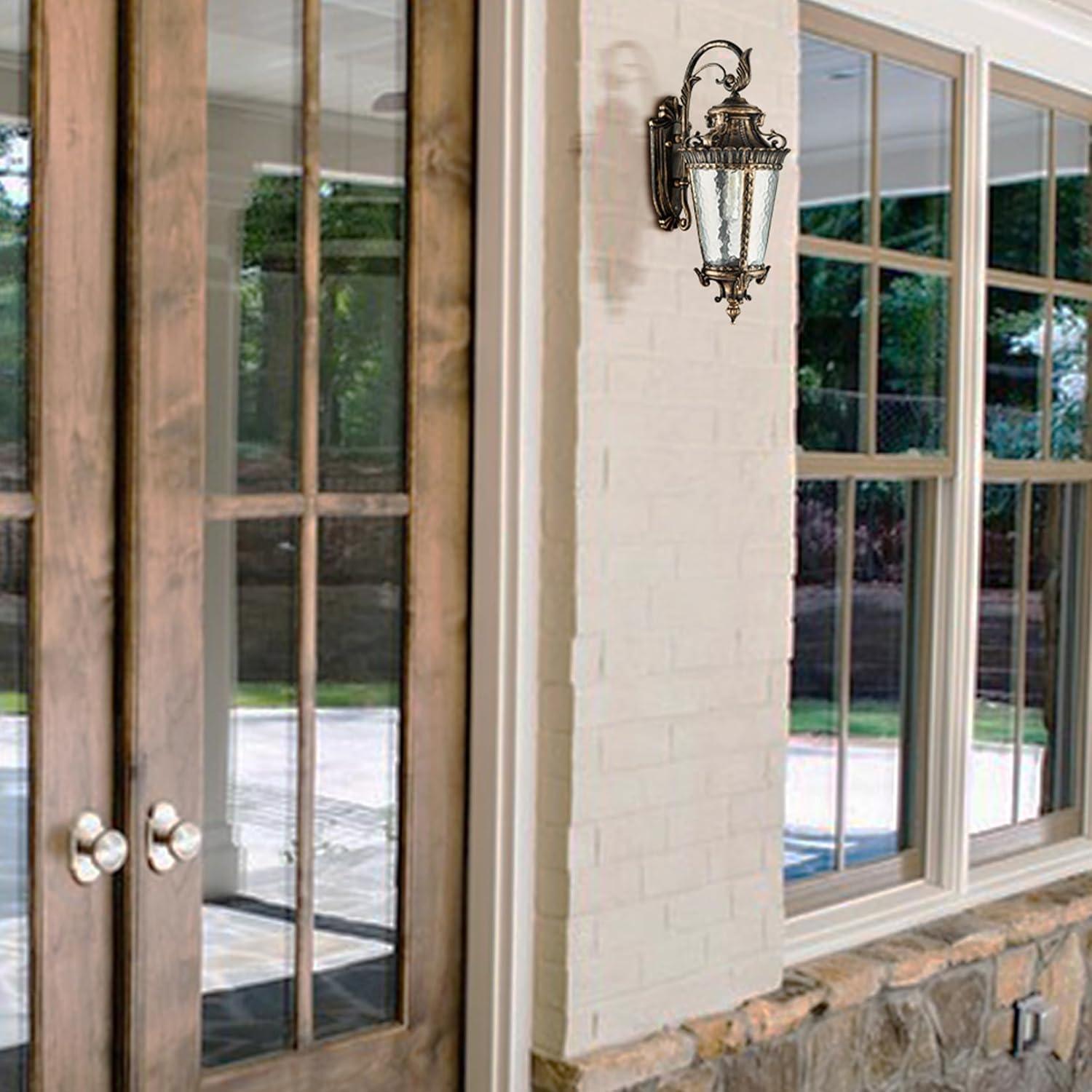 Outdoor Wall Sconce Waterproof Bronze Exterior Wall Light Fixtures