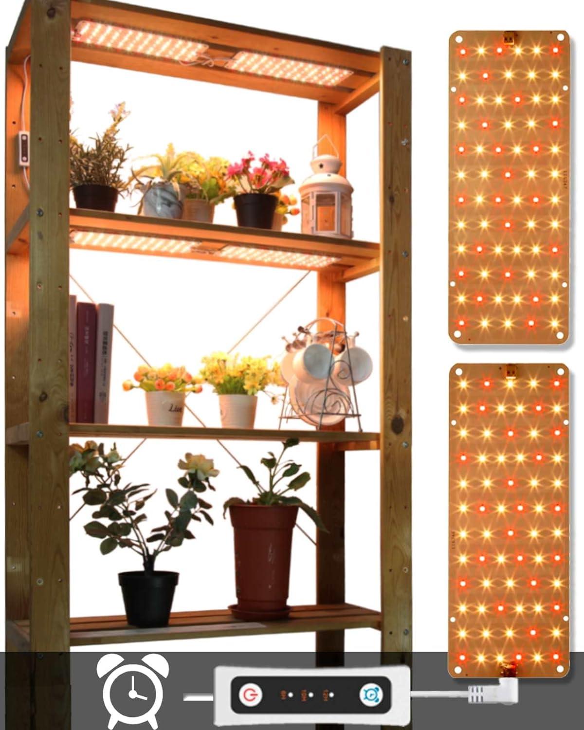 Ultra-Thin Full Spectrum LED Grow Light with Timer