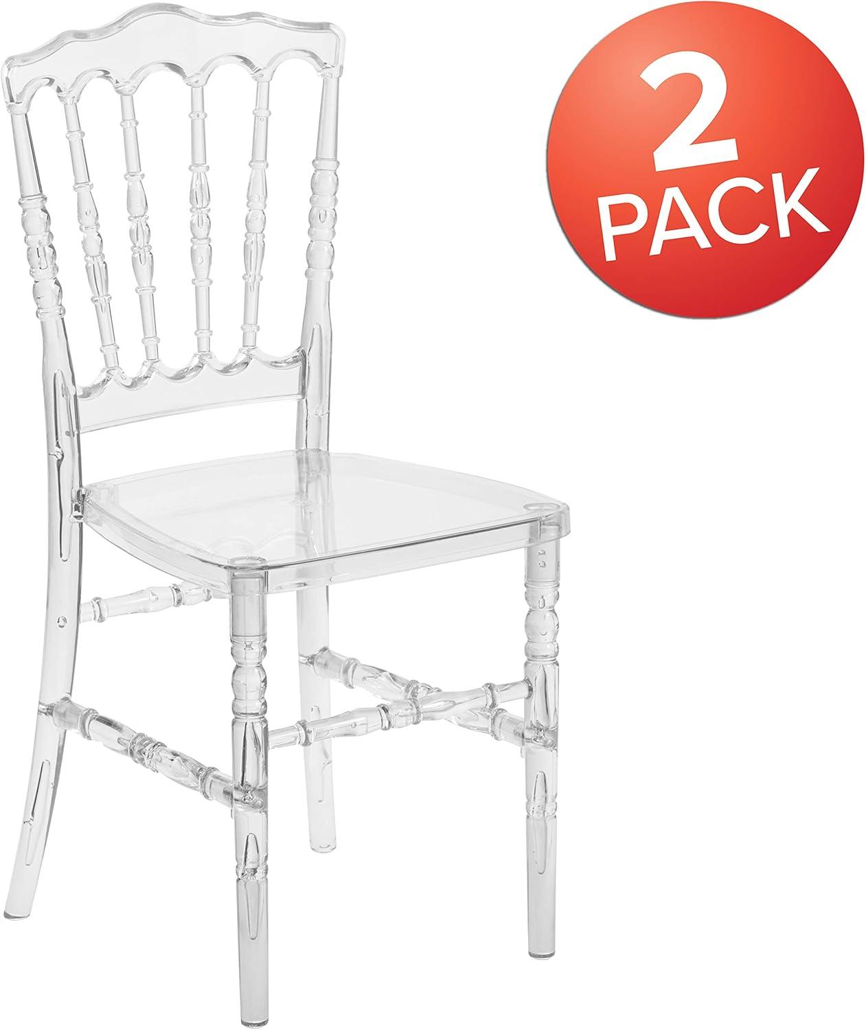 Wintour Crystal Ice Napoleon Stacking Chair - Event Seating - Hospitality Seating