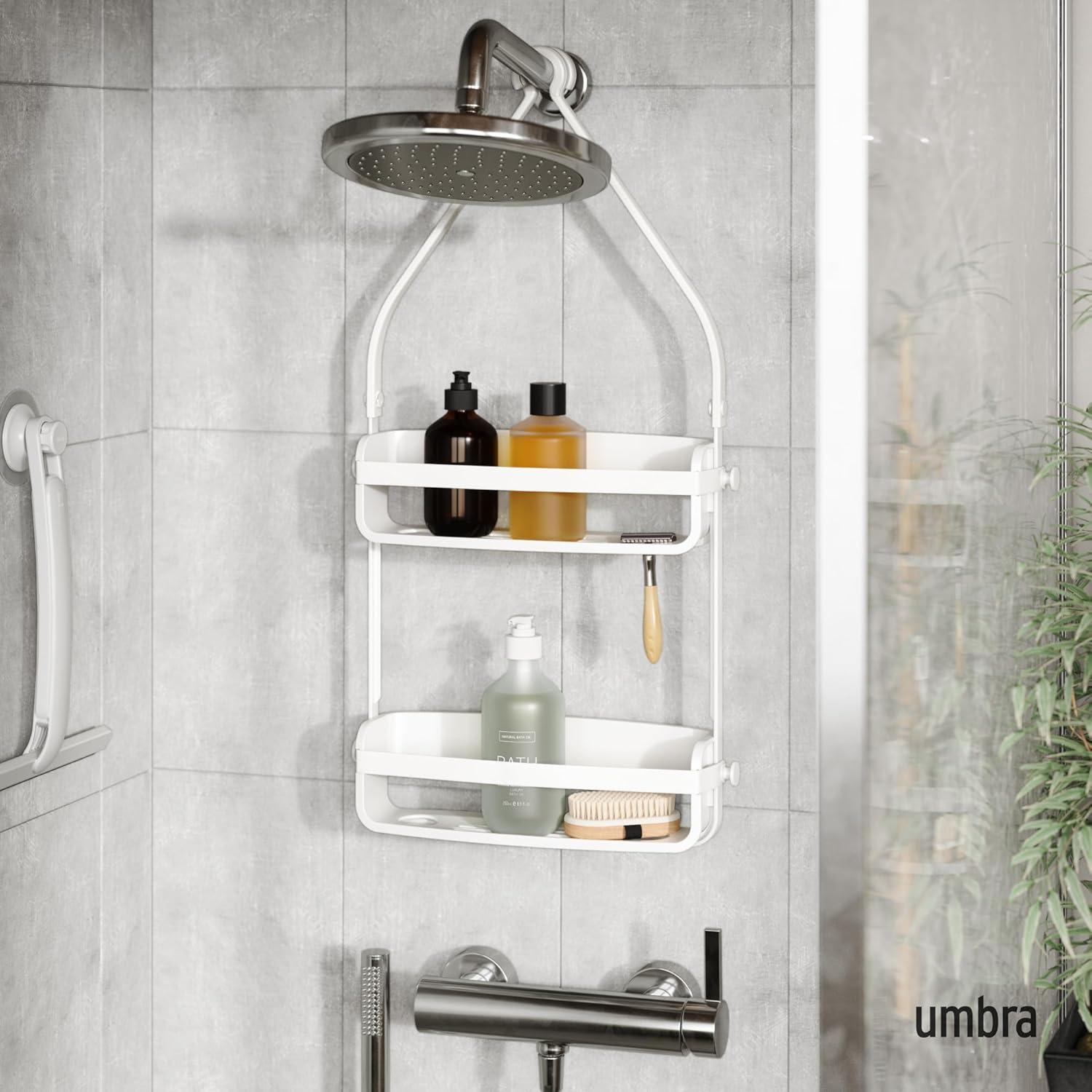 Umbra Flex Two Shelf Shower Caddy, White