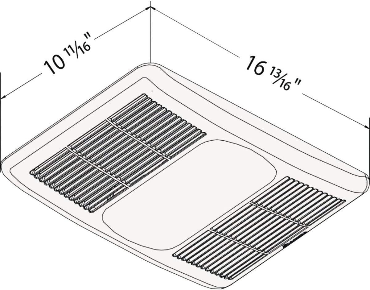 Delta BreezRadiance 80 CFM 1.5 Sones Bathroom Ventilation Fan/Heat Combination with Lights