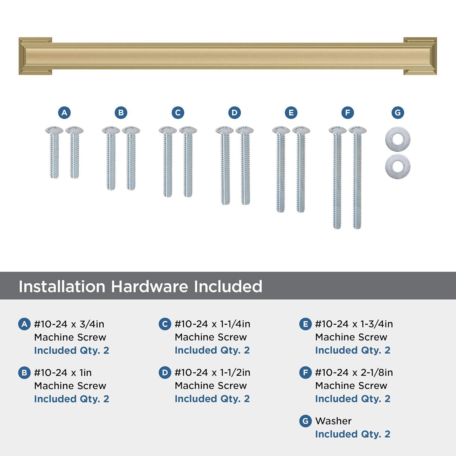 Amerock Appoint 12 inch (305mm) Center-to-Center Champagne Bronze Appliance Pull