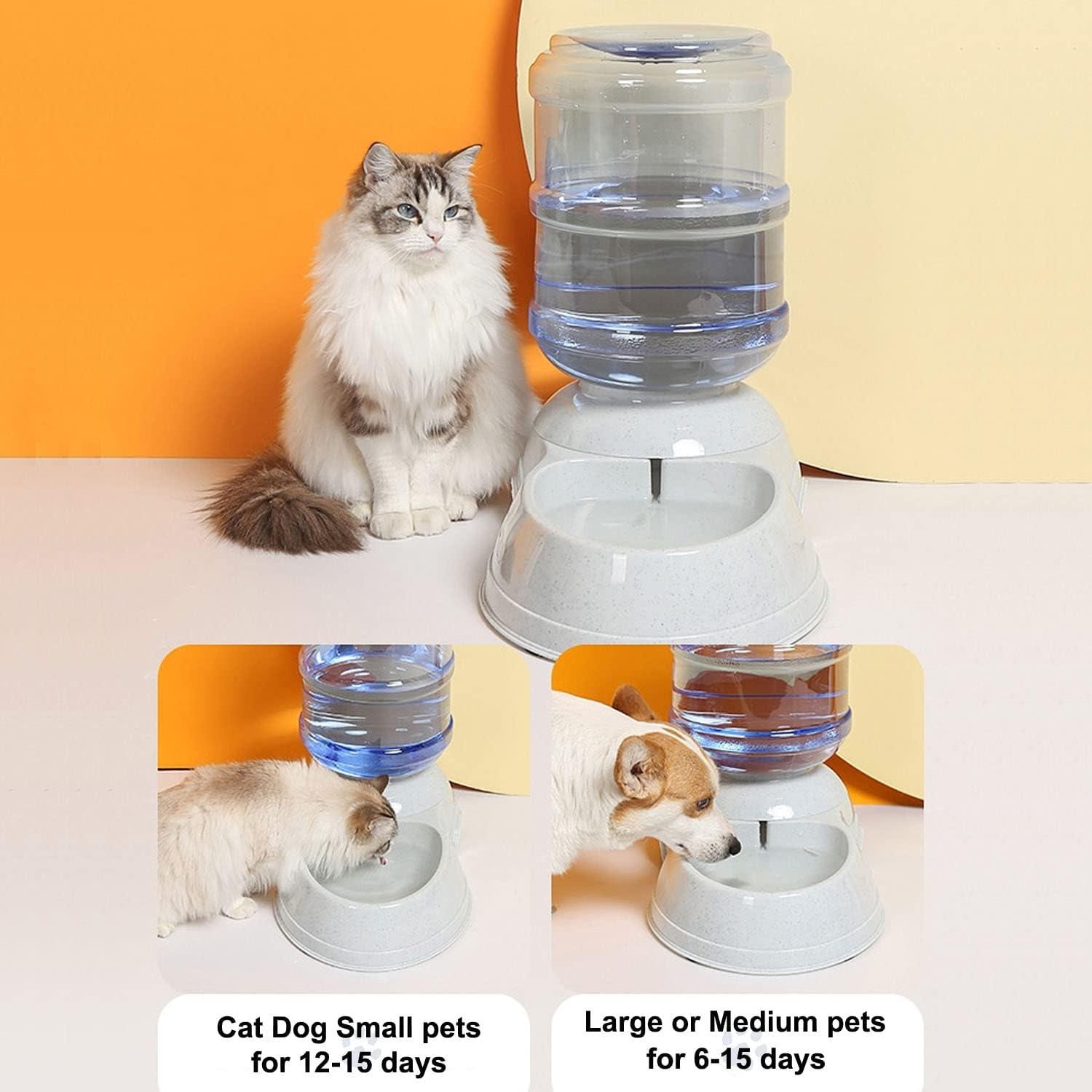 Gray 3-Gallon Automatic Pet Water Dispenser