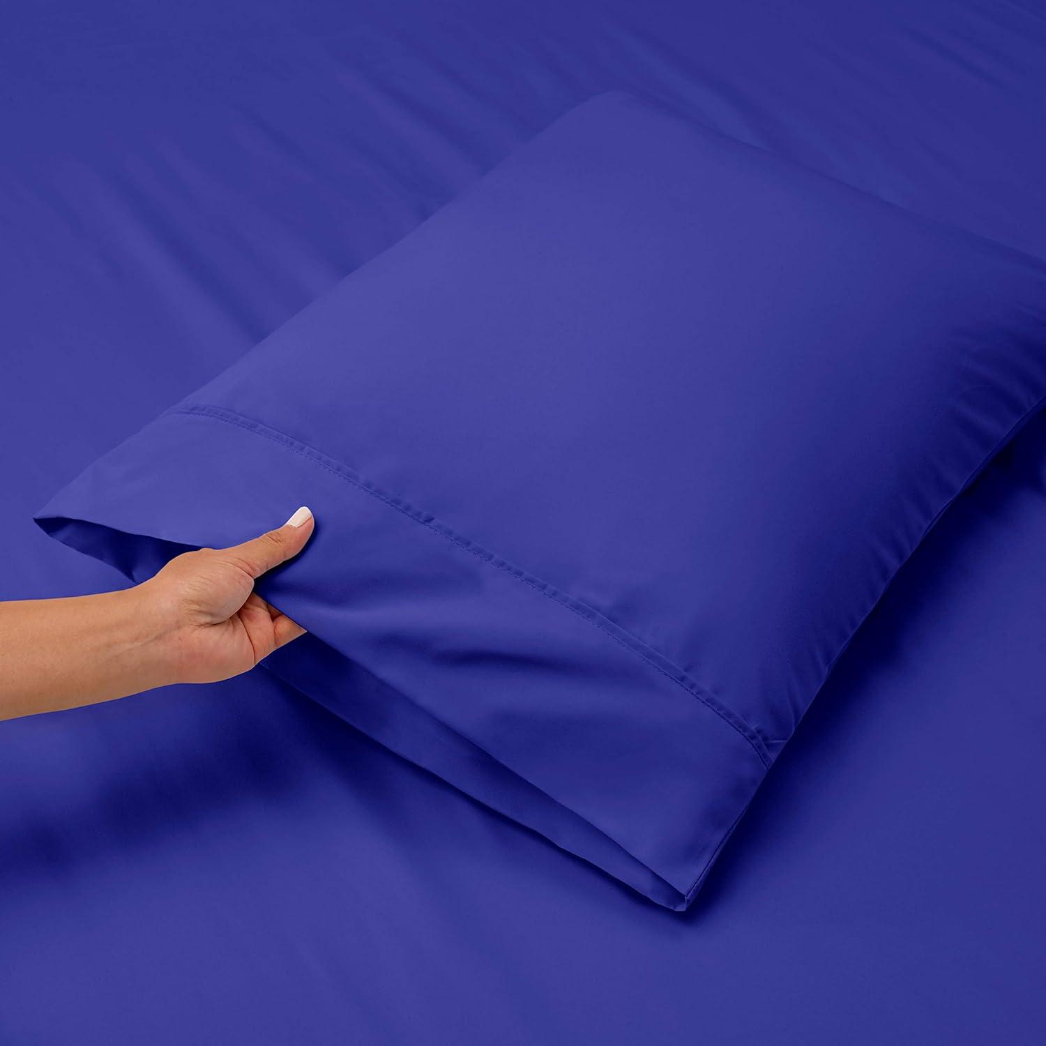 Nestl Extra Deep Pocket 6 Piece Sheet Sets, King Size Sheets & Pillowcases - Royal Blue
