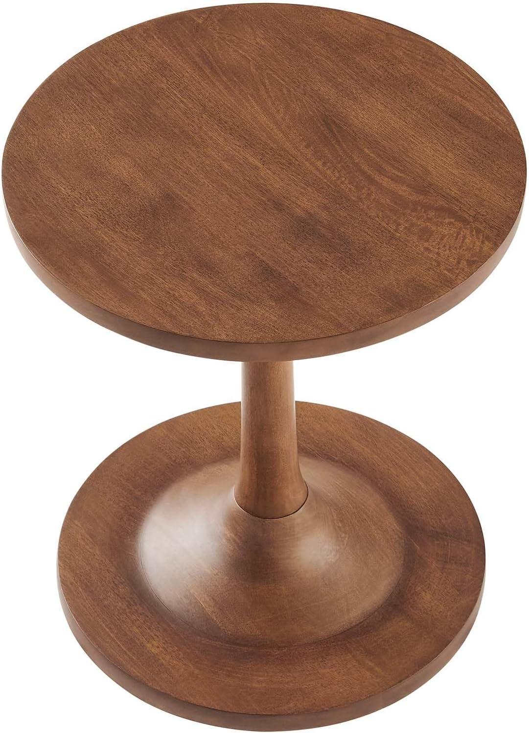 Modway Modway Lina Solid Wood Pedestal End Table