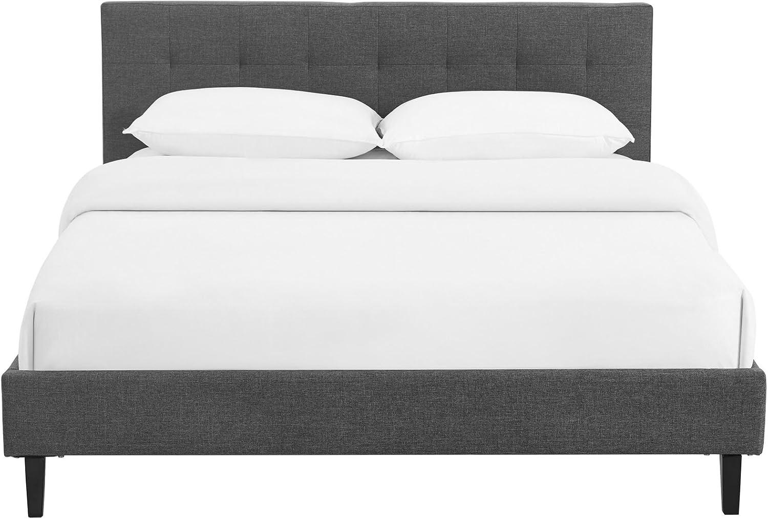 Modway Linnea Queen Fabric Bed - Grey