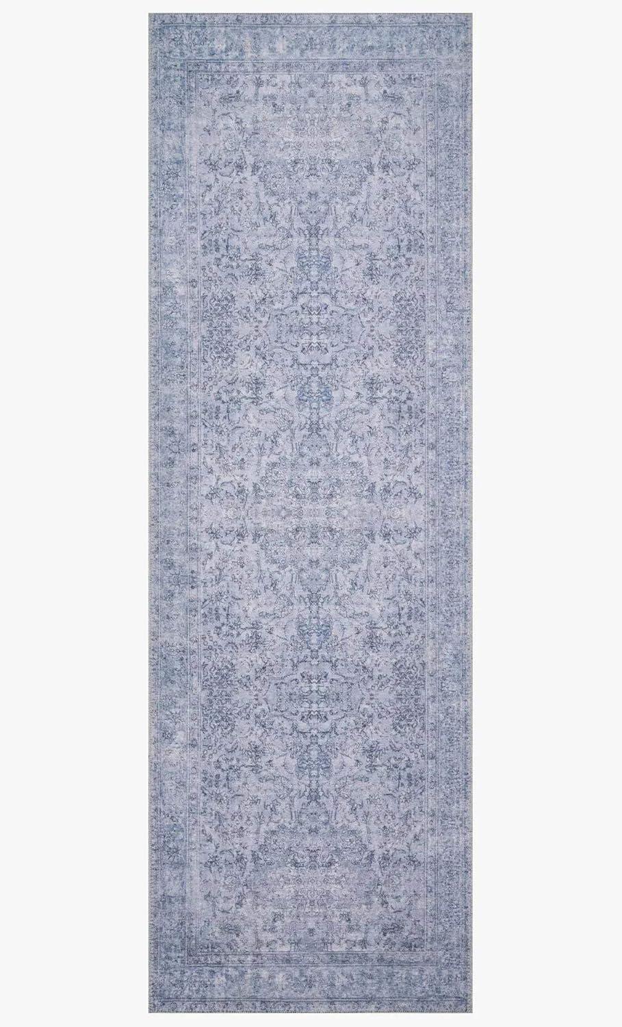 Loloi II Loren Collection LQ-09 Slate Oriental Area Rug 2'-6" x 7'-6"