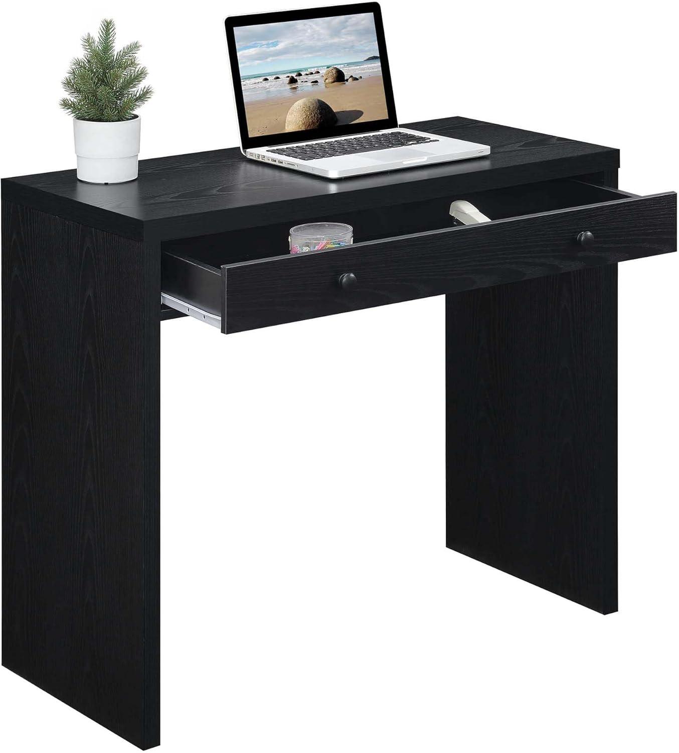 Convenience Concepts Northfield 30 inches Tall 1 Drawer 36-inch Desk, Black, All Ages