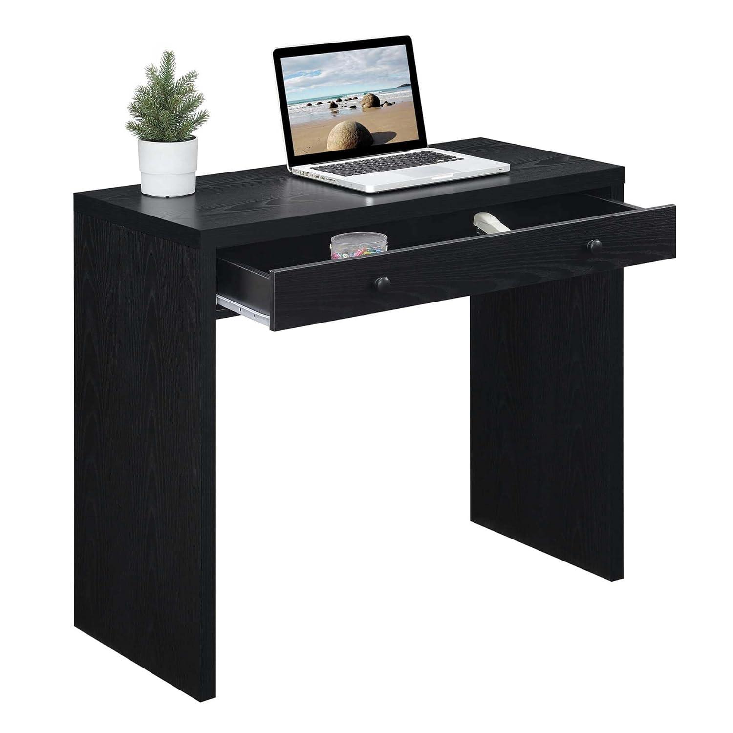 Convenience Concepts Northfield 30 inches Tall 1 Drawer 36-inch Desk, Black, All Ages