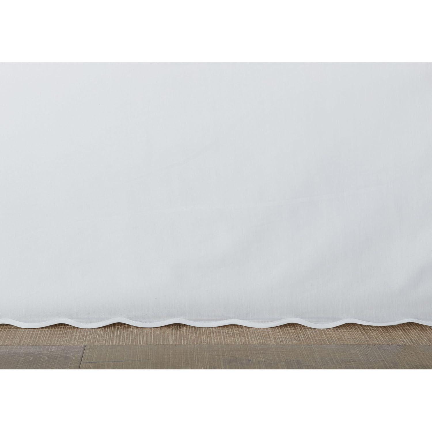 Stone Cottage Bedding Stripe Stone Cottage Solid Scalloped Cotton Bedskirt