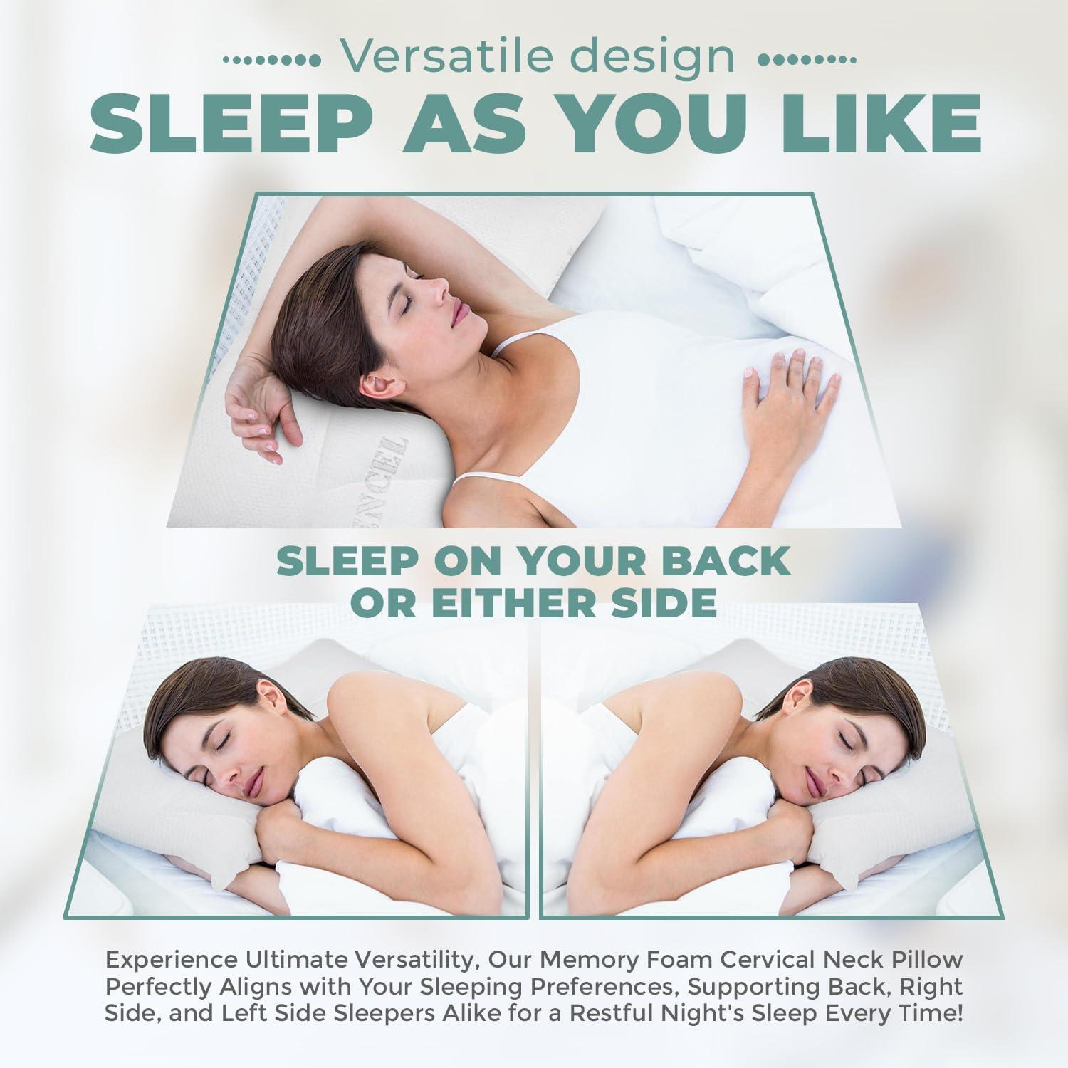 Arc4Life V-Traction Adjustable Cervical Memory Foam Neck Pillow