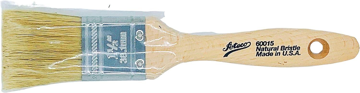 Ateco 60015 Pastry Brush - 1.5 Inch Natural Wood Boar Bristles Made in the USA - Kitchen Pastry Basting Brush