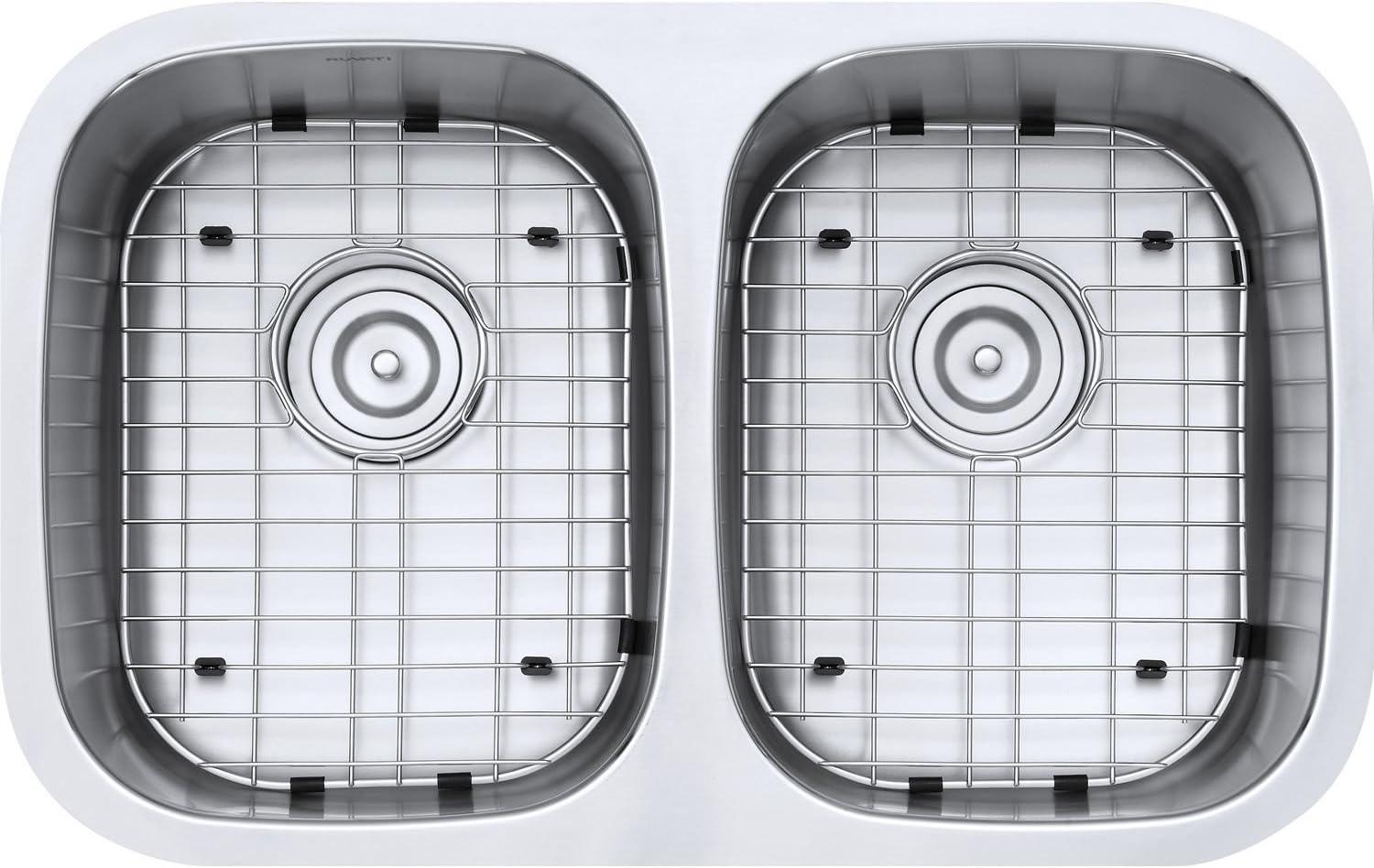 Ruvati 29-inch Undermount 50/50 Double Bowl 16 Gauge Stainless Steel Kitchen Sink