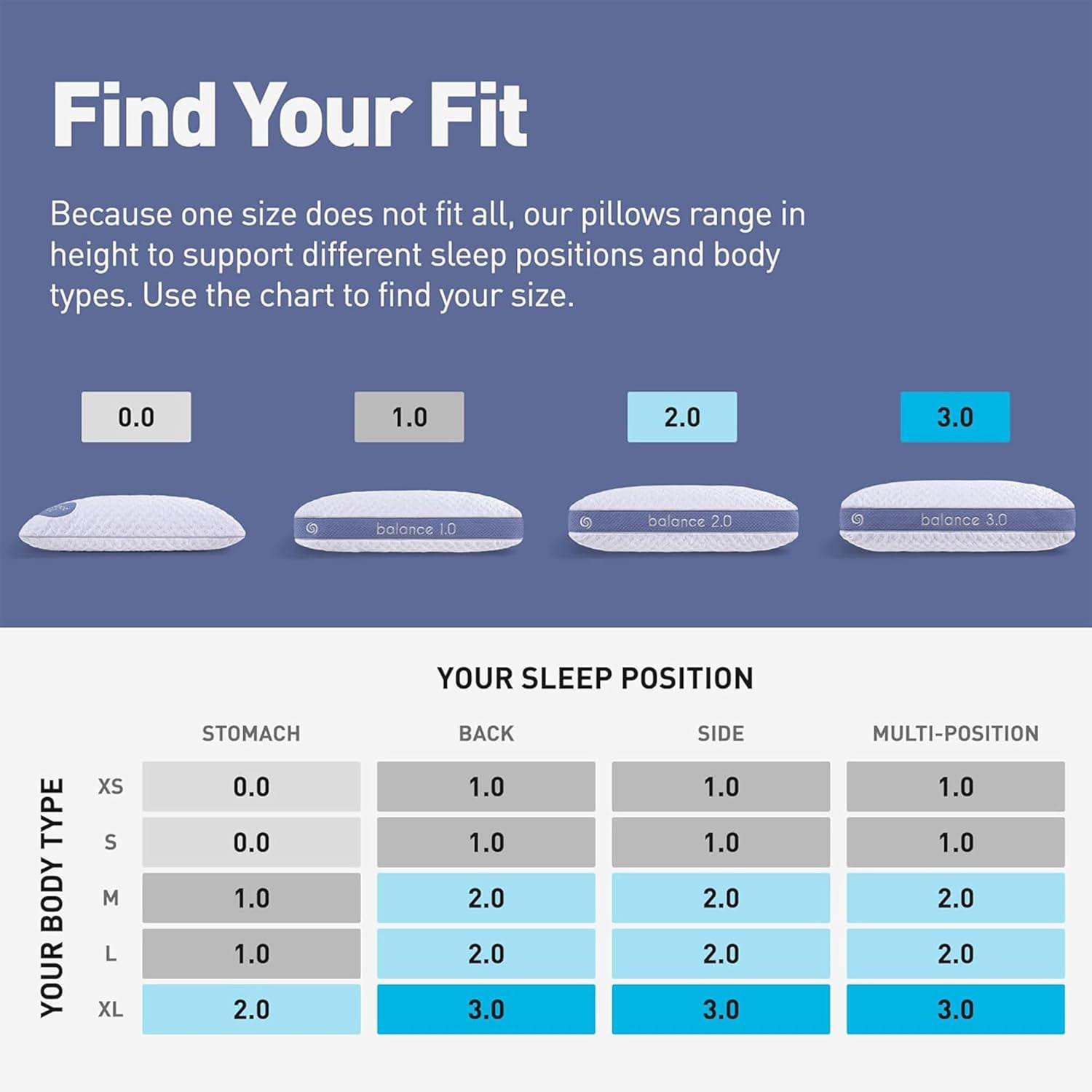 Bedgear Bedgear Balance Performance Pillow - Medium - Moisture Wicking - All Sleep Positions