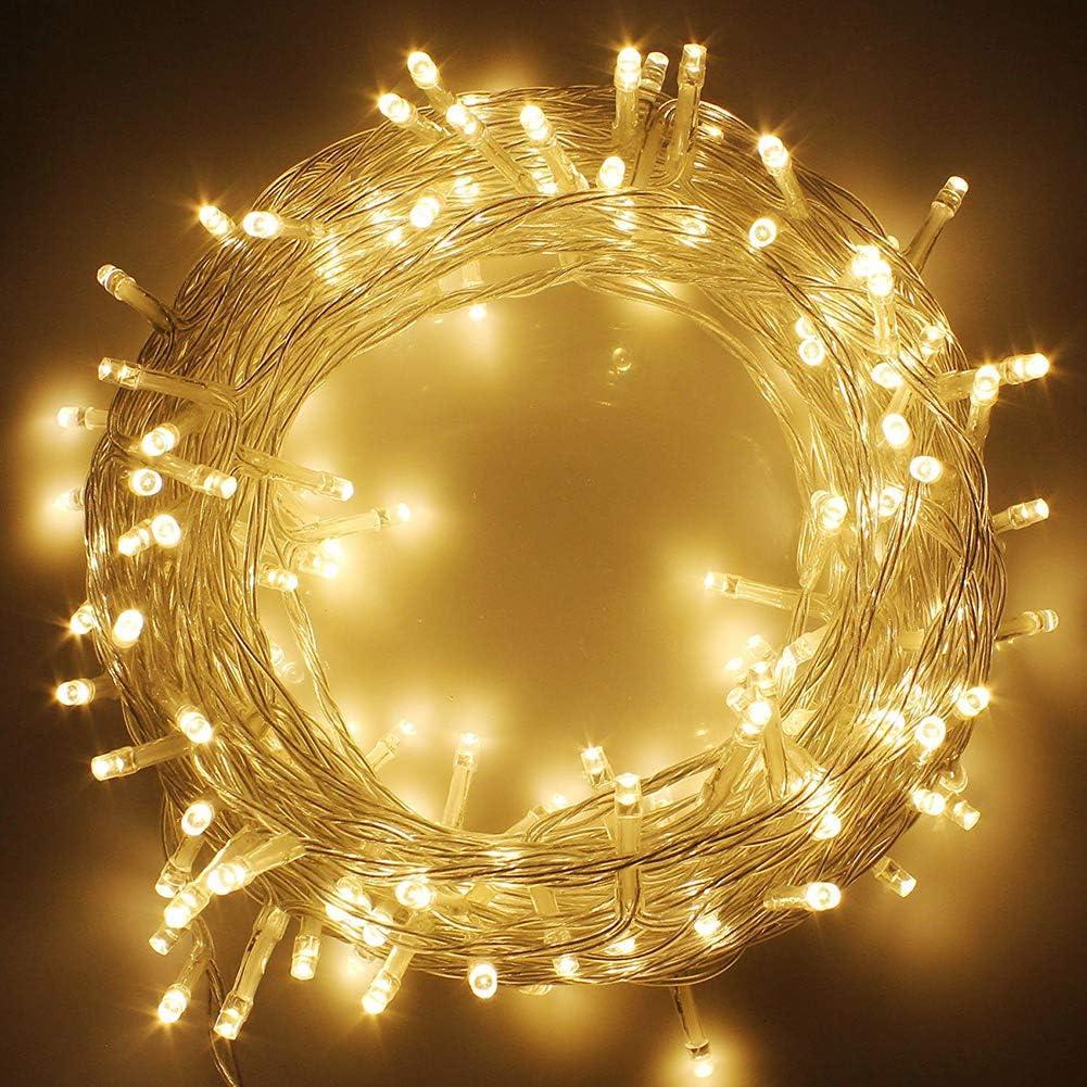 Warm White 33ft LED Twinkle Christmas String Lights