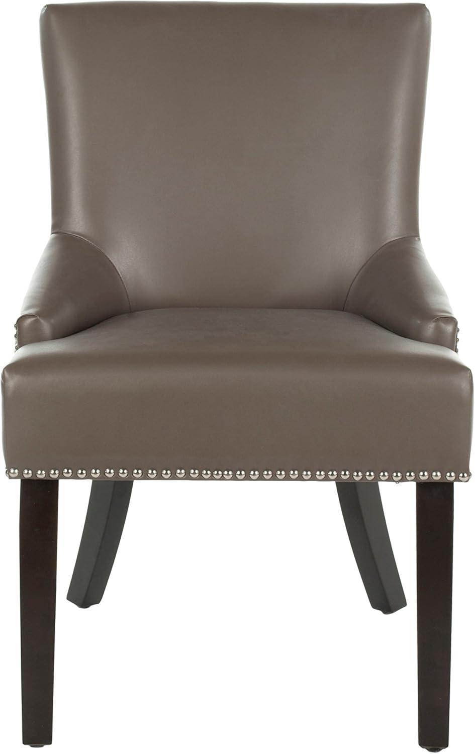 Lotus Kd 19" H Dining Chair With Nail Head Trim (Set of 2) - MCR4700 - Black - Safavieh Couture