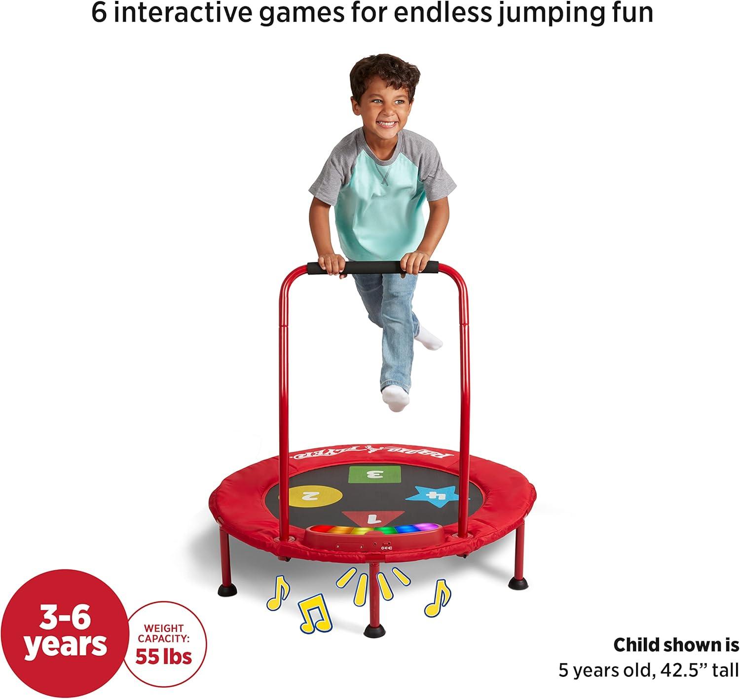 Game Time Interactive Kids' Trampoline with Lights  Sounds