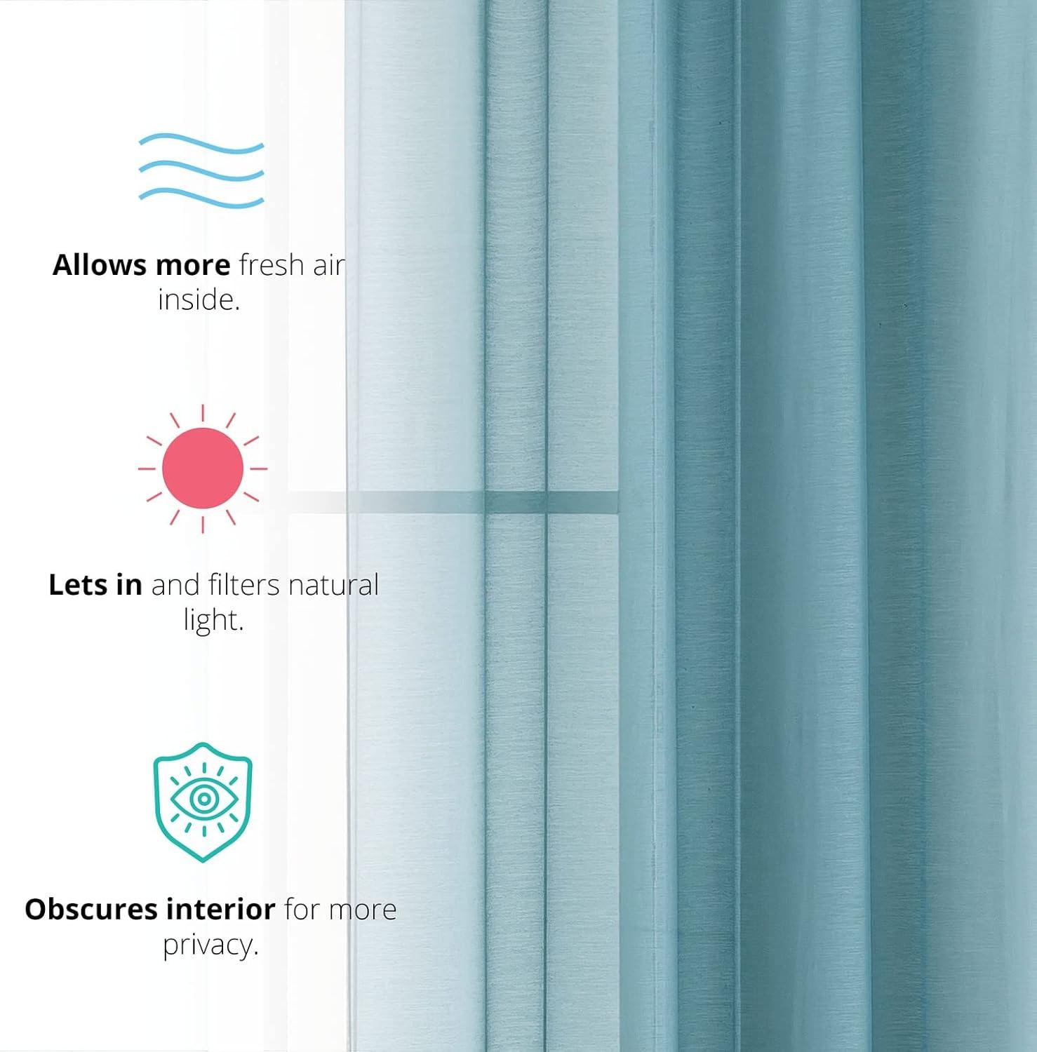 Ebern Designs Lauren Solid Color Semi-Sheer Rod Pocket Curtain Panels & Reviews | Wayfair