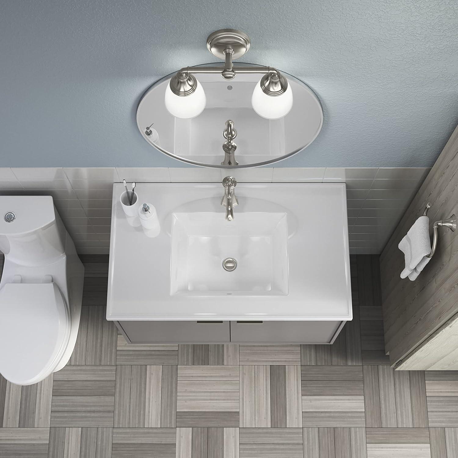 Devonshire 2 Light Indoor Bathroom Vanity Light Fixture, Position Facing Up or Down, UL Listed
