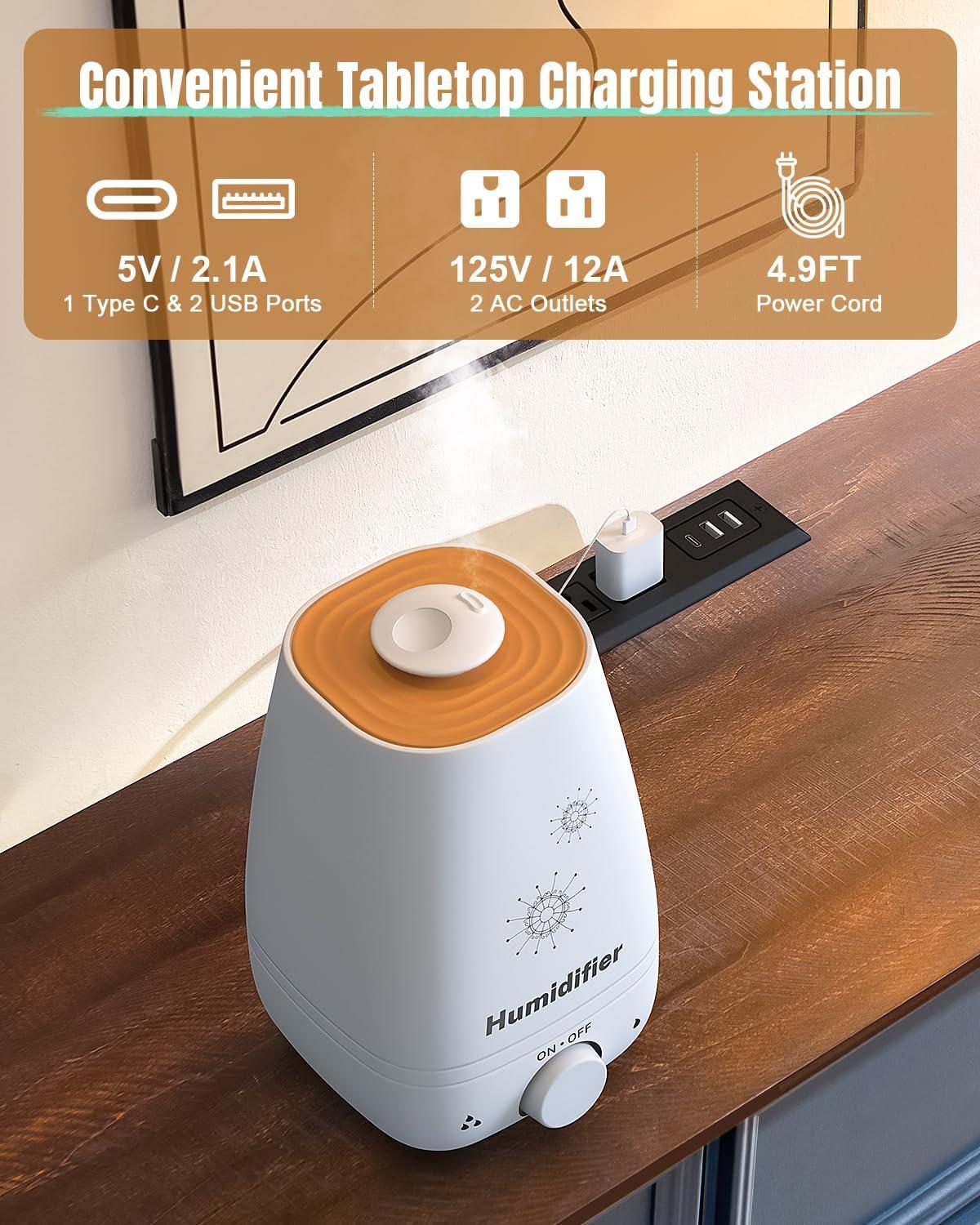 Charlton Home® Gorritz 8 Drawers Dresser, 54" Wide Farmhouse Chest of Drawers with Charging Station