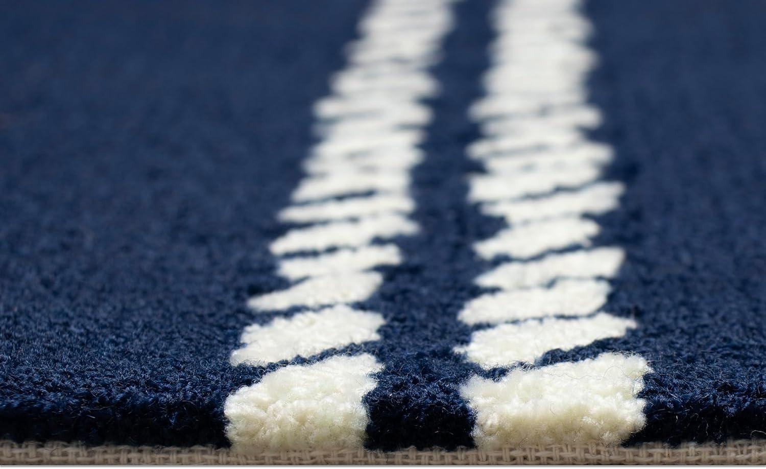 Liora Manne Capri Ropes Indoor/Outdoor Rug Navy 5' x 7'6"