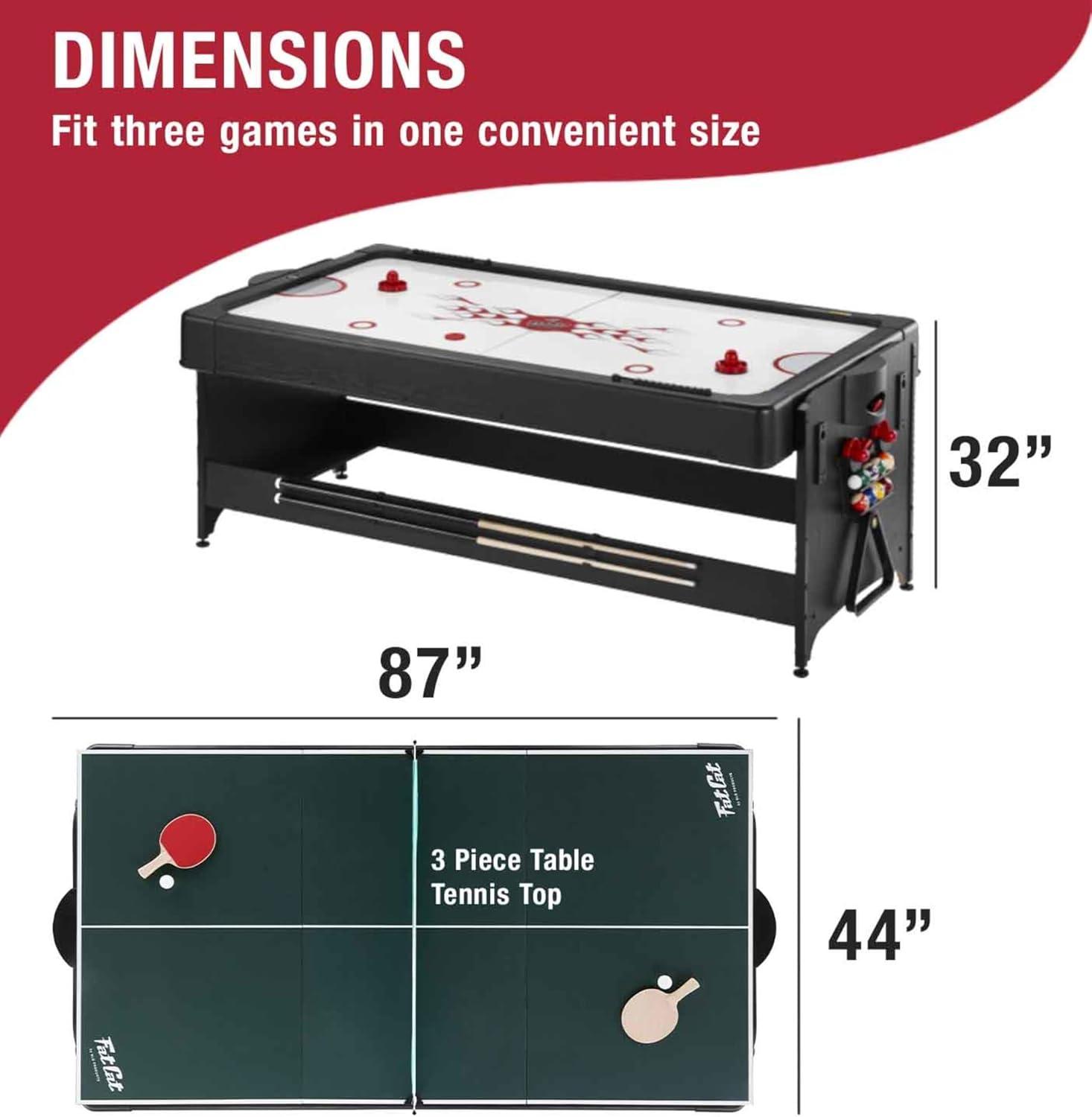 Fat Cat Fat Cat Original 3 in 1 87 Pockey Multi-Game Table