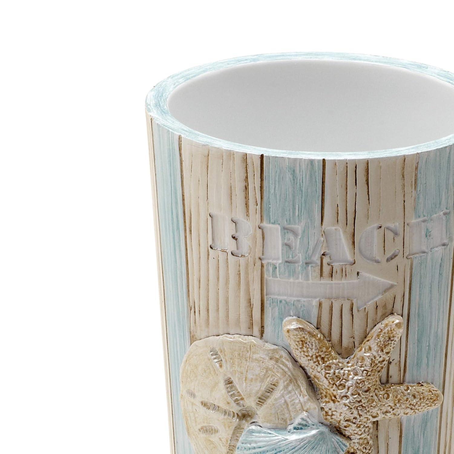 Zenna Home India Ink Seaside Serenity Tumbler, Coastal/Beach