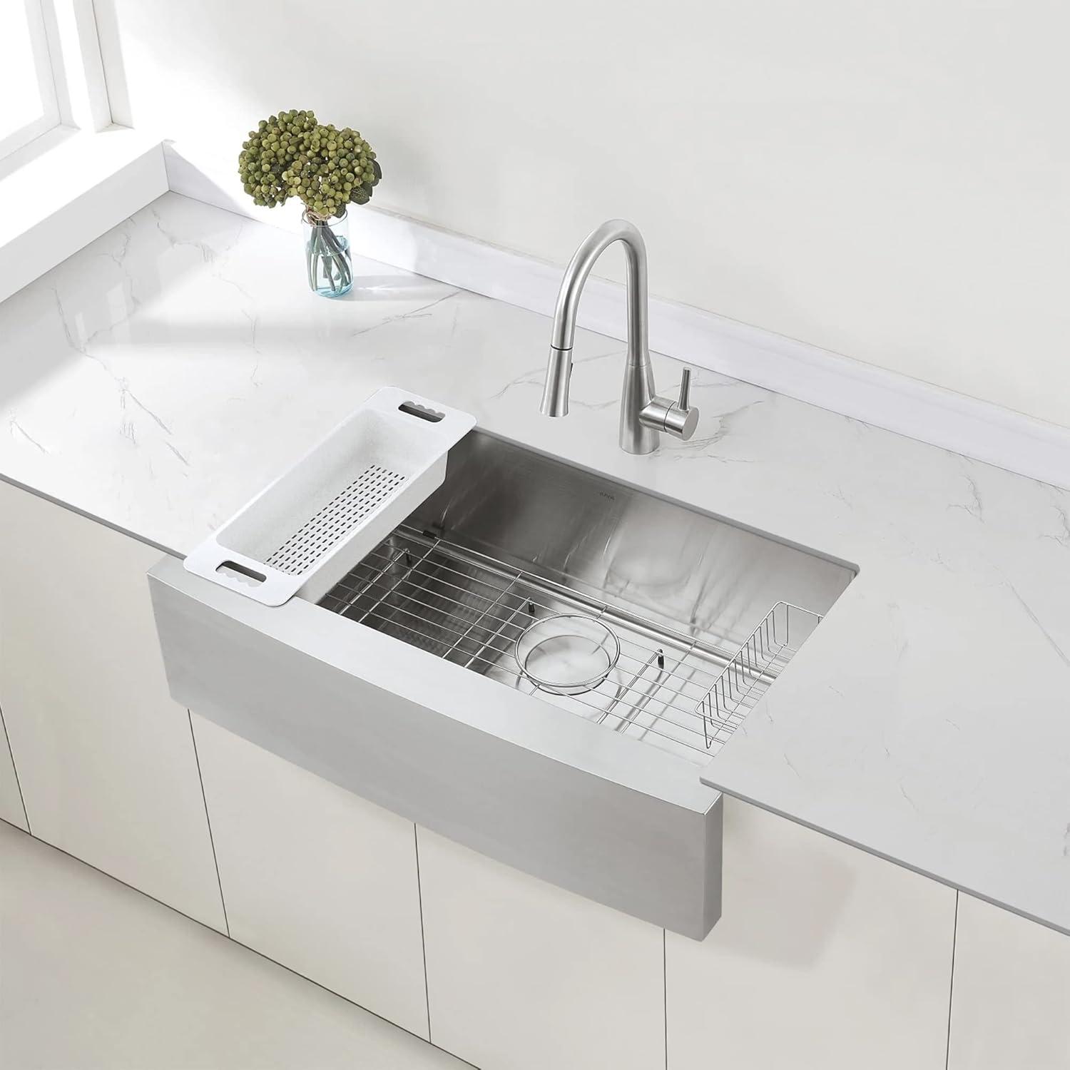 33'' L Single Bowl Stainless Steel Kitchen Sink