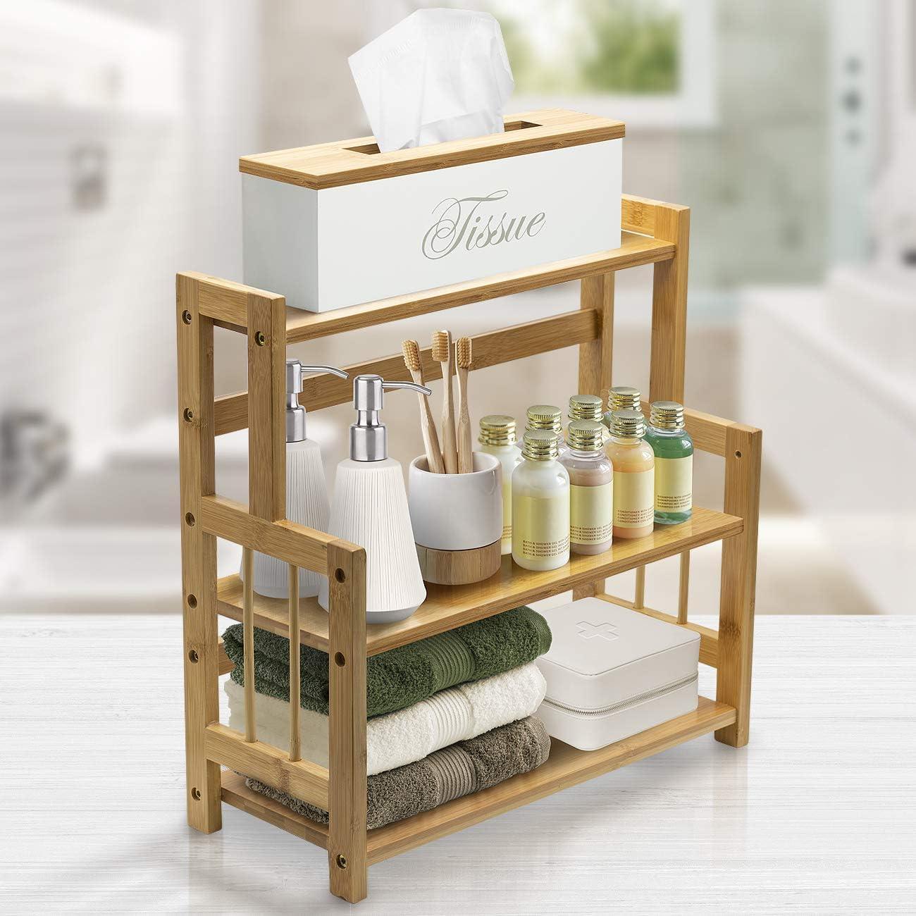 Freestanding Bamboo Spice Rack