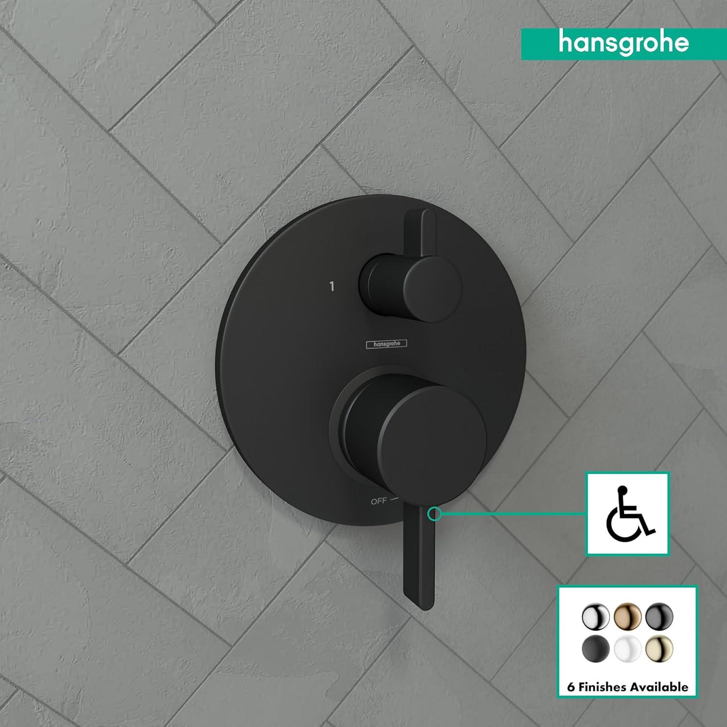 Ecostat HG S Pressure Balance Diverter Faucet Trim with Lever Handle
