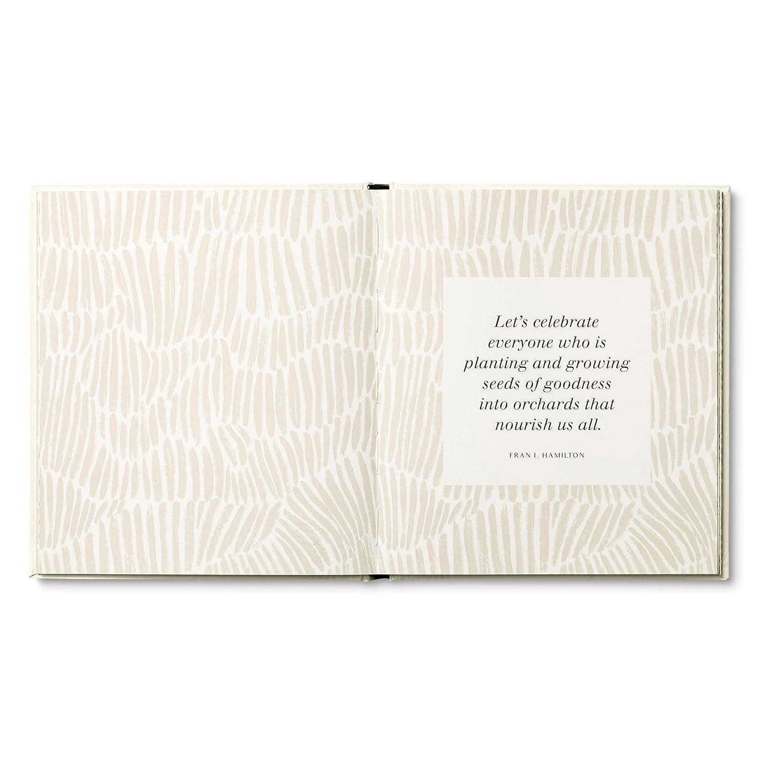 Elegant White Hardcover Self-Help Gratitude Book