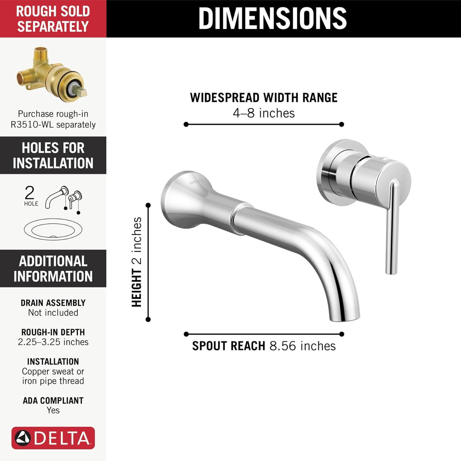 Trinsic Wall Mounted Bathroom Faucet