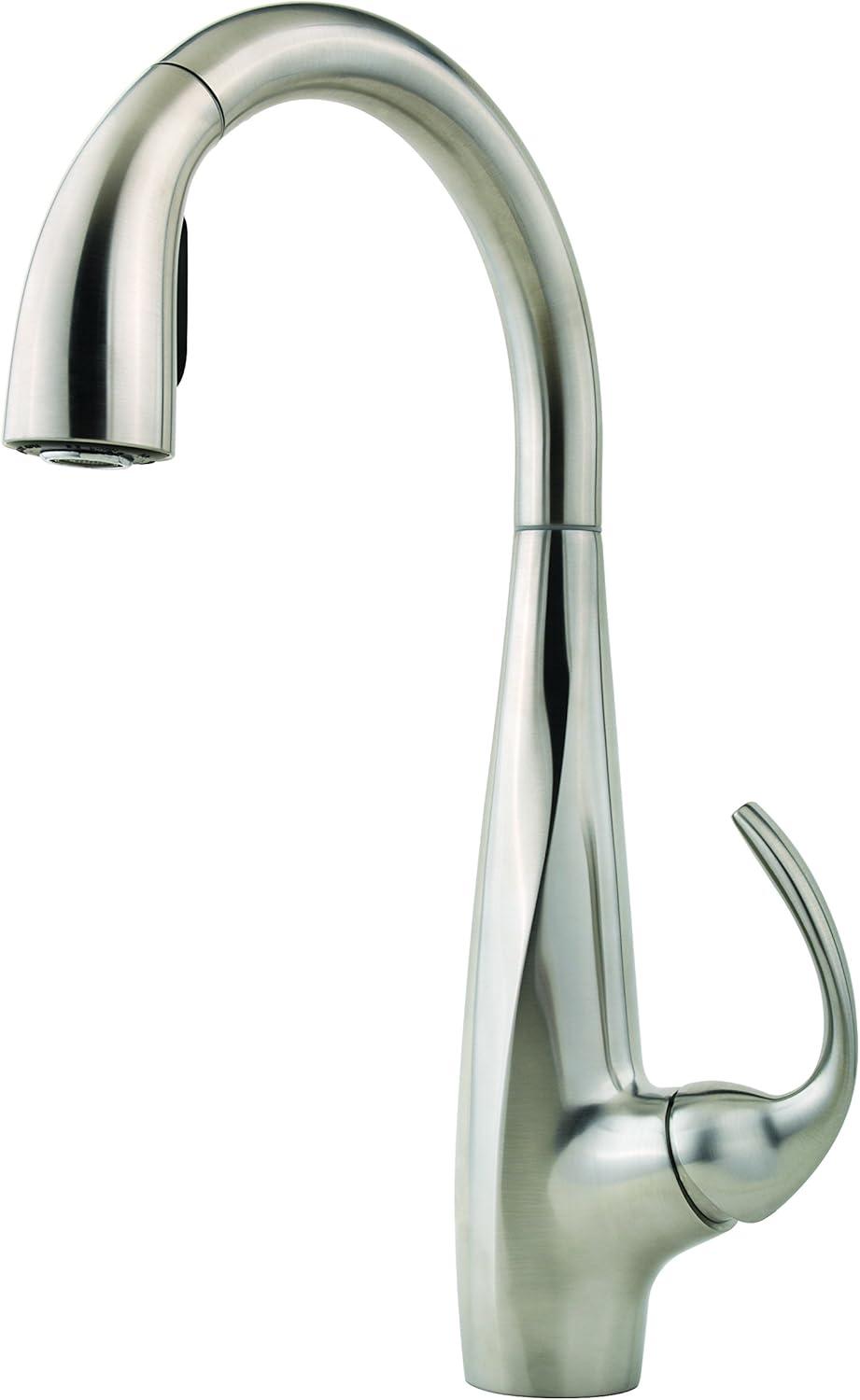 Stainless Steel Single Handle Pull Down Kitchen Faucet