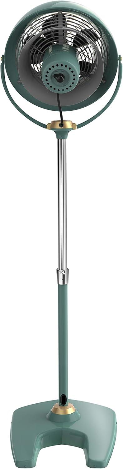 Vornado Vfan Senior Pedestal Vintage Air Circulator, 42" - 54.5" Tall, Green