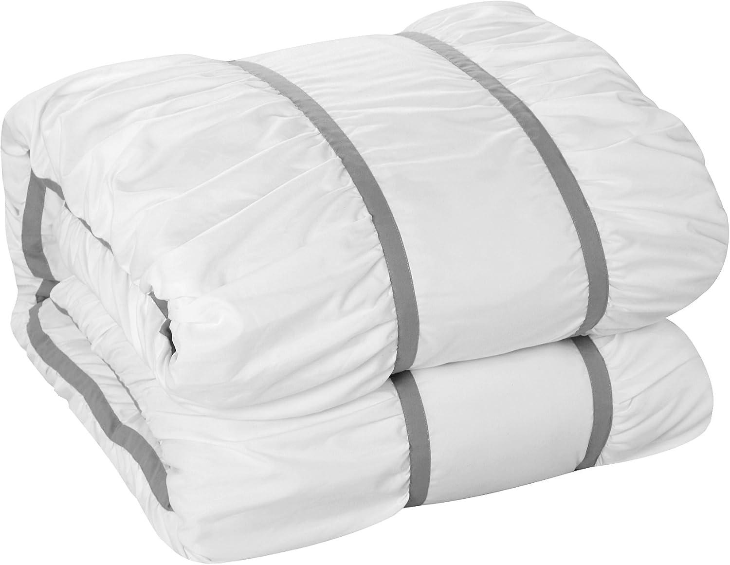 Luxurious White Queen Down Alternative Microfiber Bed in a Bag Set