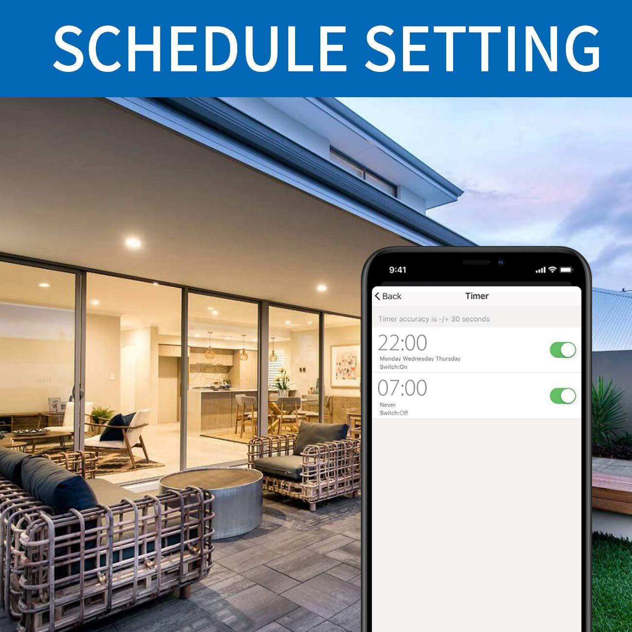 ANWIO Smart Light Bulb BR30 RGB Color Changing LED WiFi Dimmable Multicolor Light Bulbs E26 Base, Compatible with Alexa, Google Assistant, No Hub Required, 650 Lumen 8.5W (60W Equivalent) 2 Pack