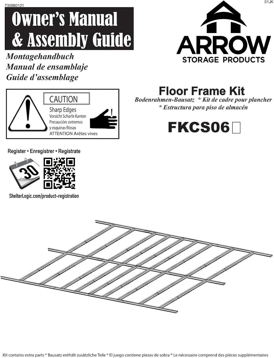 Arrow Arrow Rust Resistant Steel Flooring Kit