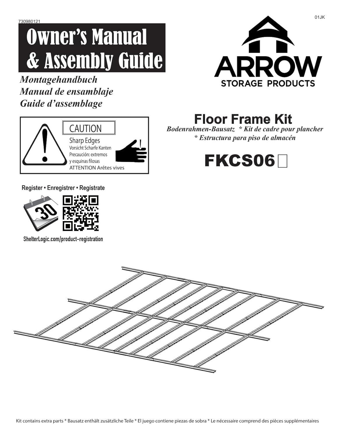 Arrow Arrow Rust Resistant Steel Flooring Kit