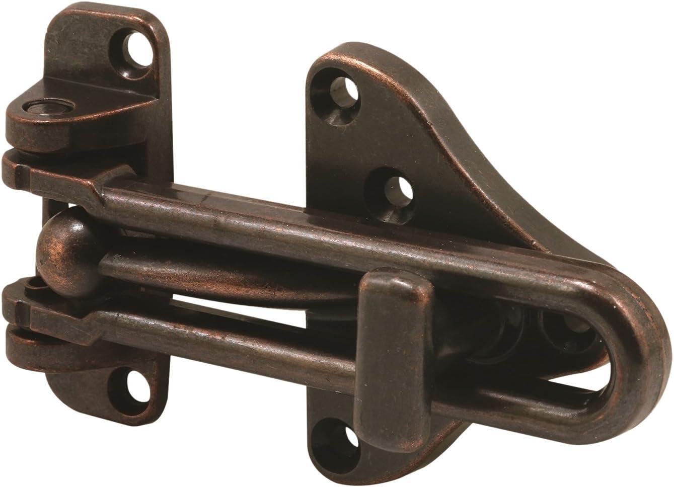 Prime-Line Swing Bar Door Guard With High Security Auxiliary Lock (Single Pack)