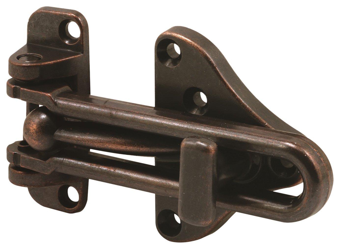 Prime-Line Swing Bar Door Guard With High Security Auxiliary Lock (Single Pack)