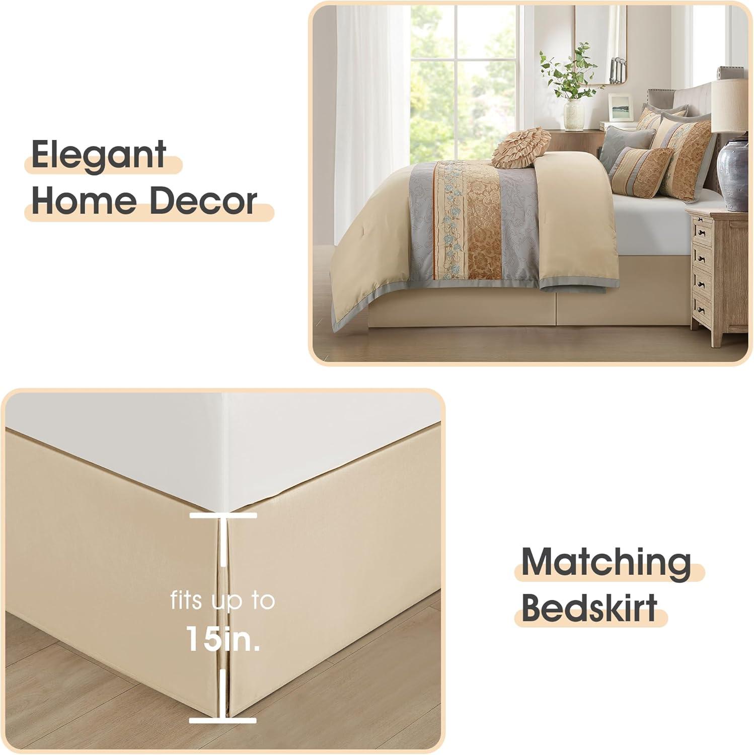 Nanshing America, Inc Riley 7 Piece Glam Comforter Set