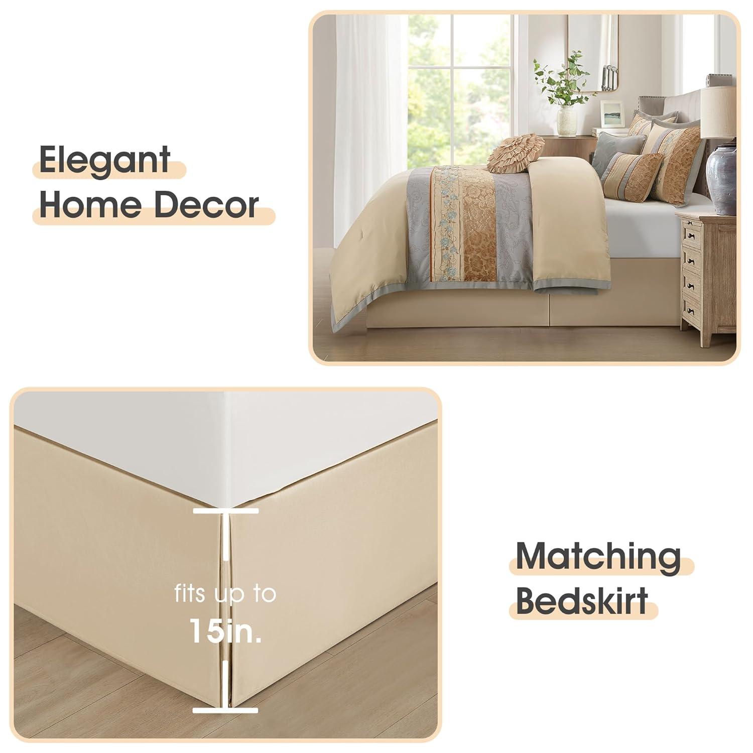 Nanshing America, Inc Riley 7 Piece Glam Comforter Set