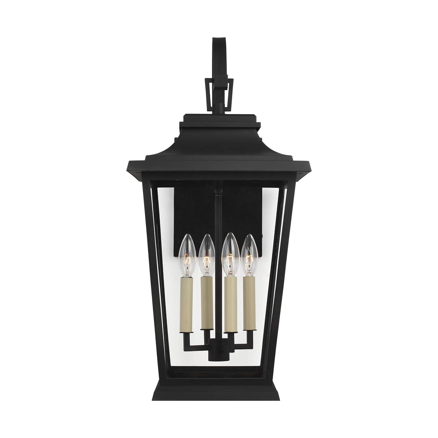 Generation Lighting Warren 25 3/4" High Black 4-Light Outdoor Wall Light