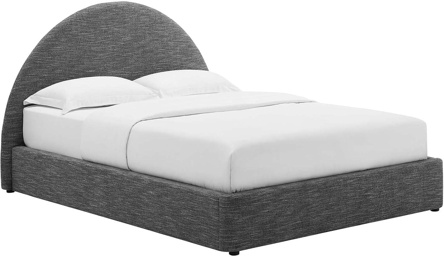 Modway Resort Performance Velvet Arched Round Platform Bed