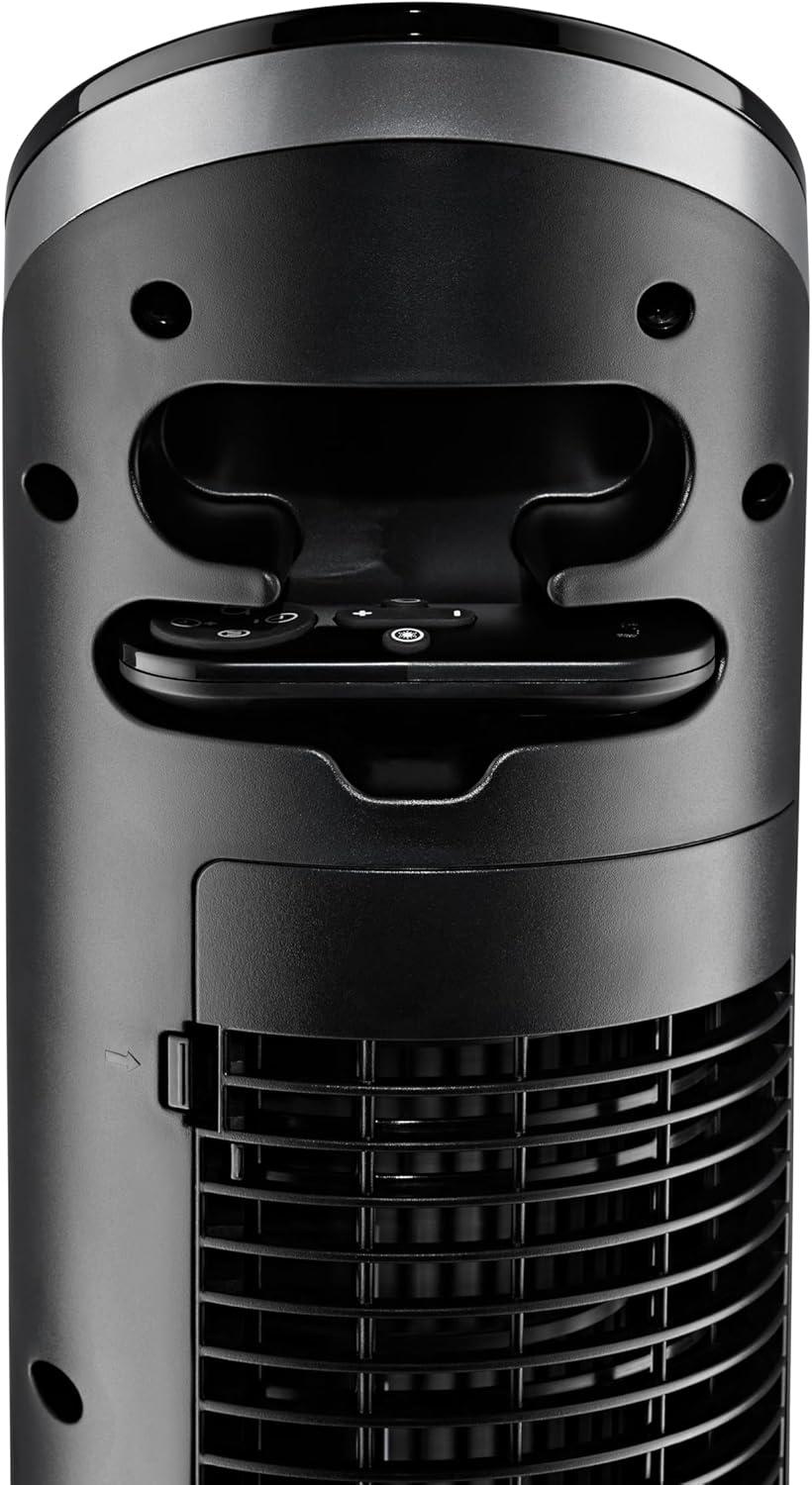 Lasko 42" Black Oscillating Remote Controlled Tower Fan