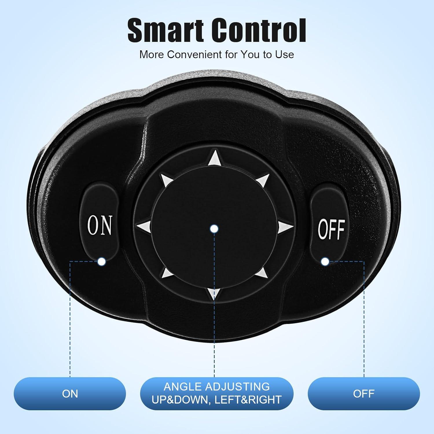 White Halogen Remote-Controlled Outdoor Boat Spotlight