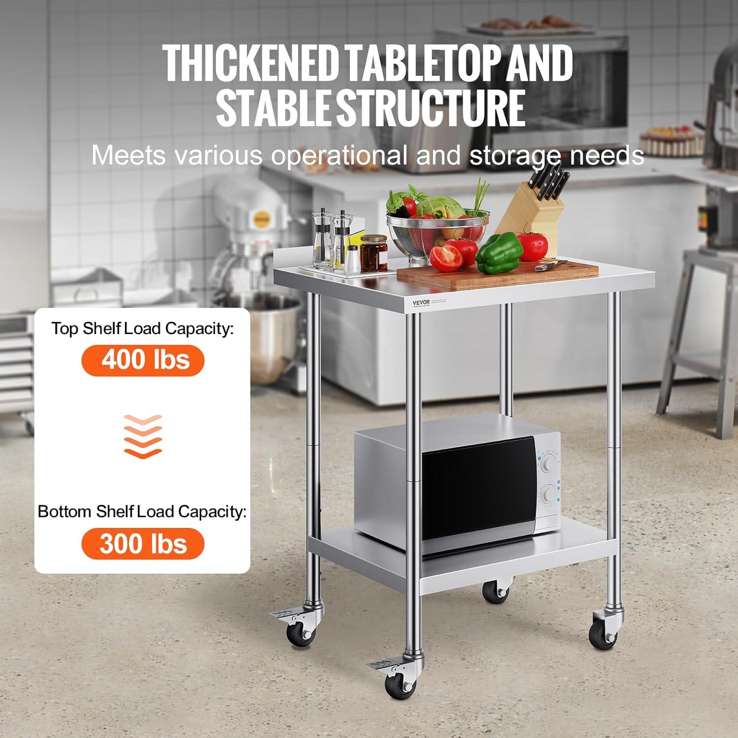 VEVOR Metal Kitchen Cart
